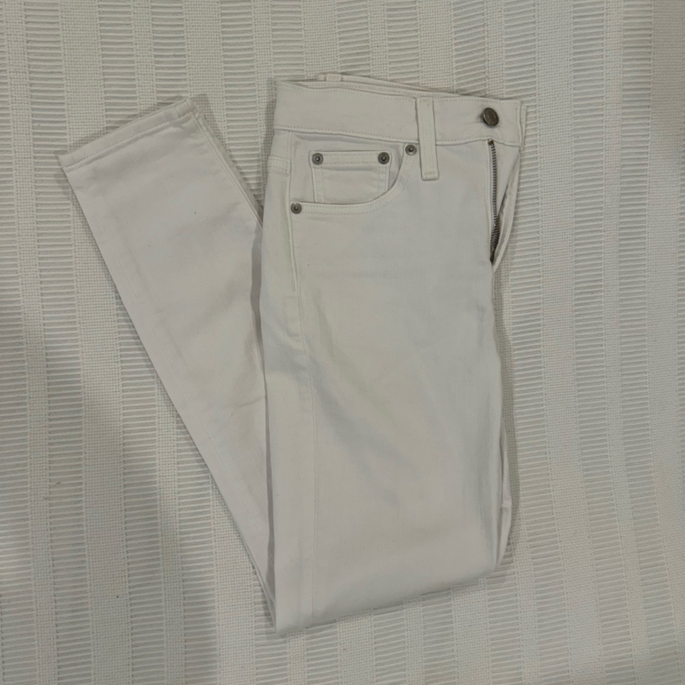 JCREW white skinny jeans